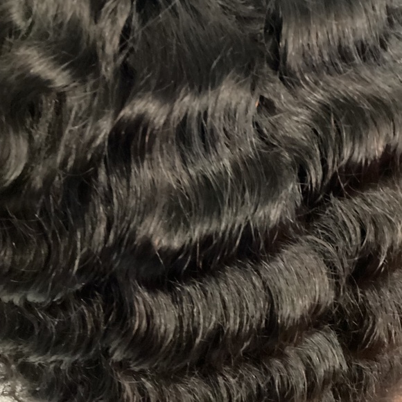 Water Wave Indian Ramy Hair 360 Lace , Preplucked(Color: #1)( NWOT) - Picture 3 of 13